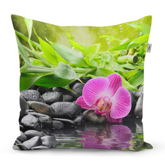 Polštář Růžová orchidej: 40x40 cm
