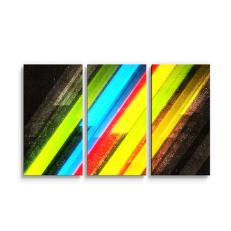 Obraz - 3-dílný Pruhová abstrakce: 120x80 cm