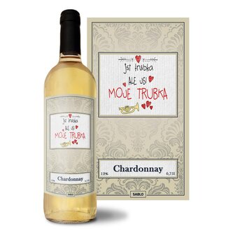 Bílé víno Jsi trubka, ale jsi moje trubka: 0,75 l