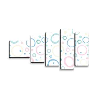 Obraz - 5-dílný Bublifuk: 100x60 cm