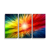 Obraz - 3-dílný Barevná exploze: 120x80 cm