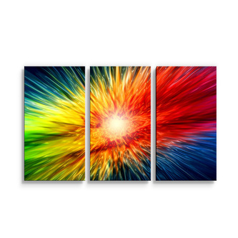 Obraz - 3-dílný Barevná exploze: 120x80 cm