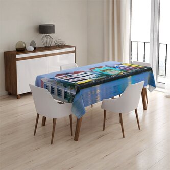 Ubrus Domky u moře: 90x90 cm