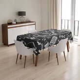 Ubrus Černobílá škola: 90x90 cm