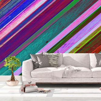 Tapeta Nabarvené dřevo: 125x75 cm