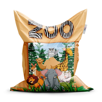 Sedací vak Zoo: 150x100 cm