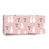 Obraz Lama a kaktusy: 110x50 cm