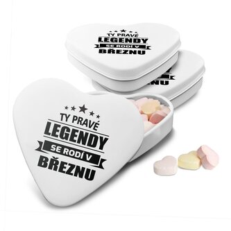 Bonbónky Ty pravé legendy se rodí v březnu - 3 ks Bonbónky Ty pravé legendy se rodí v březnu - 3 ks