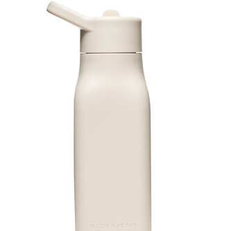 Dětská silikonová láhev, 340ml, Neon Kactus, šedá