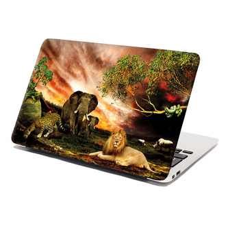 Samolepka na notebook Zvířata ze Sahary: 38x26 cm