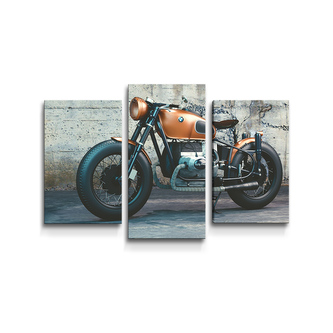 Obraz - 3-dílný Motorka: 75x50 cm