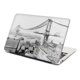 Samolepka na notebook Stavba mostu: 38x26 cm