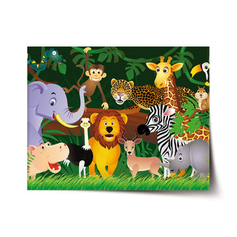 Plakát Zvířátka: 90x60 cm