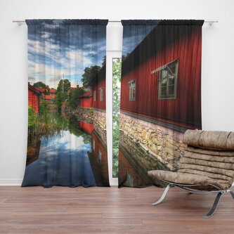 Závěs Červený dům: 2ks 140x250cm Závěs Červený dům: 2ks 140x250cm