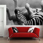 Tapeta Válející se zebra: 208x125 cm