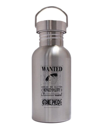 One Piece Láhev nerezová 500 ml - Wanted Luffy