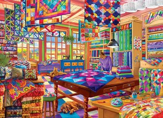 EUROGRAPHICS Puzzle Švadlena 1000 dílků