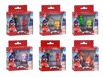 Miraculous: Beruška a černý kocour- razítka 2 ks figurka