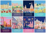 RAVENSBURGER Puzzle Londýn ve vintage stylu 1000 dílků