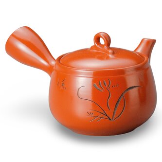 Japonská keramická konvice Kyusu hnědá var. F 270 ml