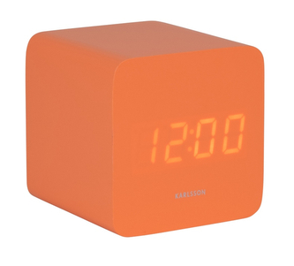 Designové LED hodiny s budíkem 5982OR Karlsson 7cm