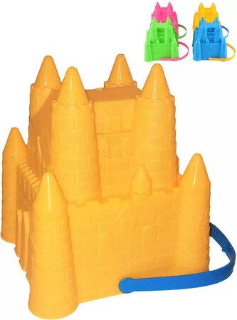 Kyblík hrad formička na písek 4 barvy plast 2v1 Kyblík hrad formička na písek 4 barvy plast 2v1