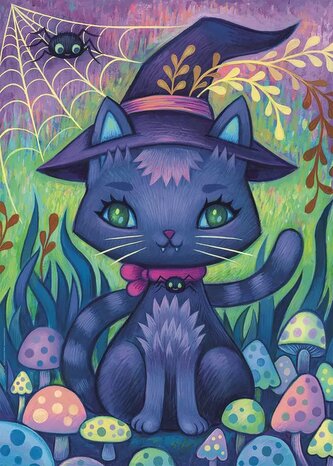 HEYE Puzzle Dreaming: Kočka čarodějka 1000 dílků