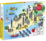 GALISON Puzzle Mapa města New York 1000 dílků