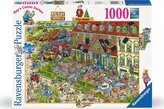 RAVENSBURGER Puzzle Ray's Comic Holiday Resort 2: Hotel 1000 dílků