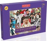 WADDINGTONS Puzzle Její Veličenstvo Alžběta II - koláž 1000 dílků