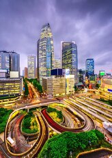 ENJOY Puzzle Čtvrť Niši-Šindžuku, Tokio 1000 dílků