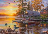 SCHMIDT Puzzle Loděnice s kánoemi 1000 dílků