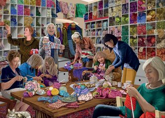 FALCON Puzzle Klub pletení 1000 dílků