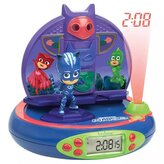 Dětský budík PJ Masks s rádiem a projektorem
