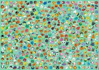 RAVENSBURGER Puzzle Challenge: Animal Crossing 1000 dílků
