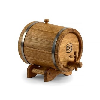 Dřevěný dubový džbán na podstavci 3 l