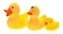 Gumové kačenky do vody 3ks - oranžové