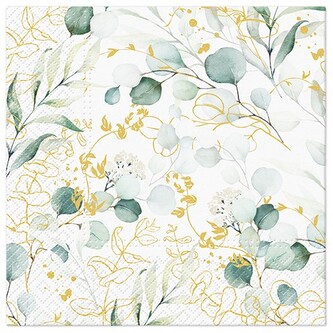 Ubrousky PAW L 33x33cm Golden Eucalyptus