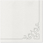 Ubrousky PAW AIRLAID 40x40 cm - Elegant Frame Silver