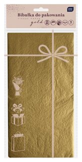 Bibułka do pakowania 50x70cm 5 arkuszy złota