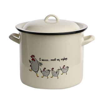 HRNEC NA VÝVAR 10L 25CM.V-21.5CM S POKLIČKOU SLEPIČKY