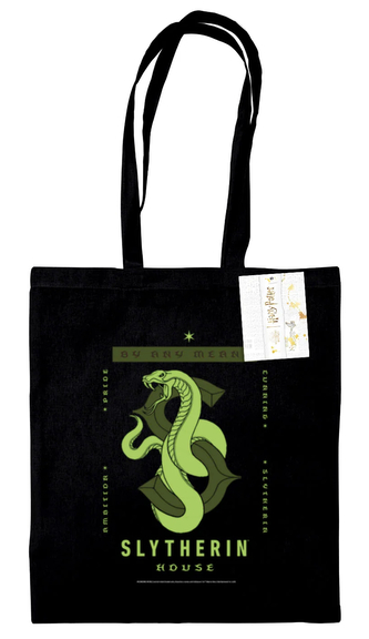 Shopping taška na rameno Harry Potter: Zmijozel (37 x 42 x 2 cm)