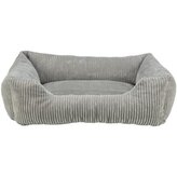 Vital Bed JONNA ortopedický obdélníkový pelech, manšestrový plyš, šedá - 100 x 70 cm
