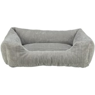 Vital Bed JONNA ortopedický obdélníkový pelech, manšestrový plyš, šedá - 100 x 70 cm