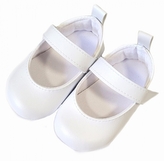 Kojenecké capáčky, balerínky na suchý zip, bílé, 3-6m; 62/68 (3-6m)
