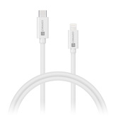 CONNECT IT Wirez USB-C -> Lightning, 27 W, 1 m, BÍLÁ