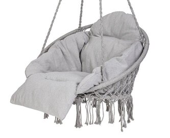 Zahradní houpačka čapí hnízdo s XXL polštářem, šedé 120kg Zahradní houpačka čapí hnízdo s XXL polštářem, šedé 120kg