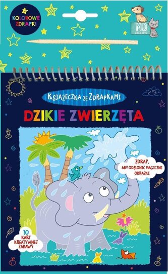 Książeczka ze zdrapkami - dzikie zwierzęta Książeczka ze zdrapkami - dzikie zwierzęta