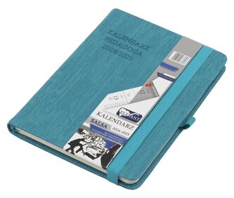 Kalendarz pedagoga 2024/25 B6 tyg Salsa turkusowy Kalendarz pedagoga 2024/25 B6 tyg Salsa turkusowy