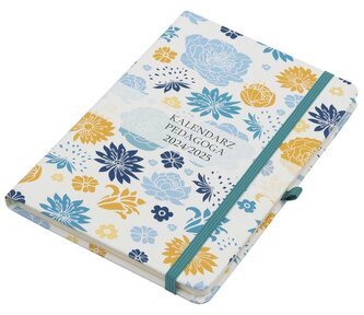 Kalendarz pedagoga 2024/25 A5 tyg Salsa kwiat Kalendarz pedagoga 2024/25 A5 tyg Salsa kwiat